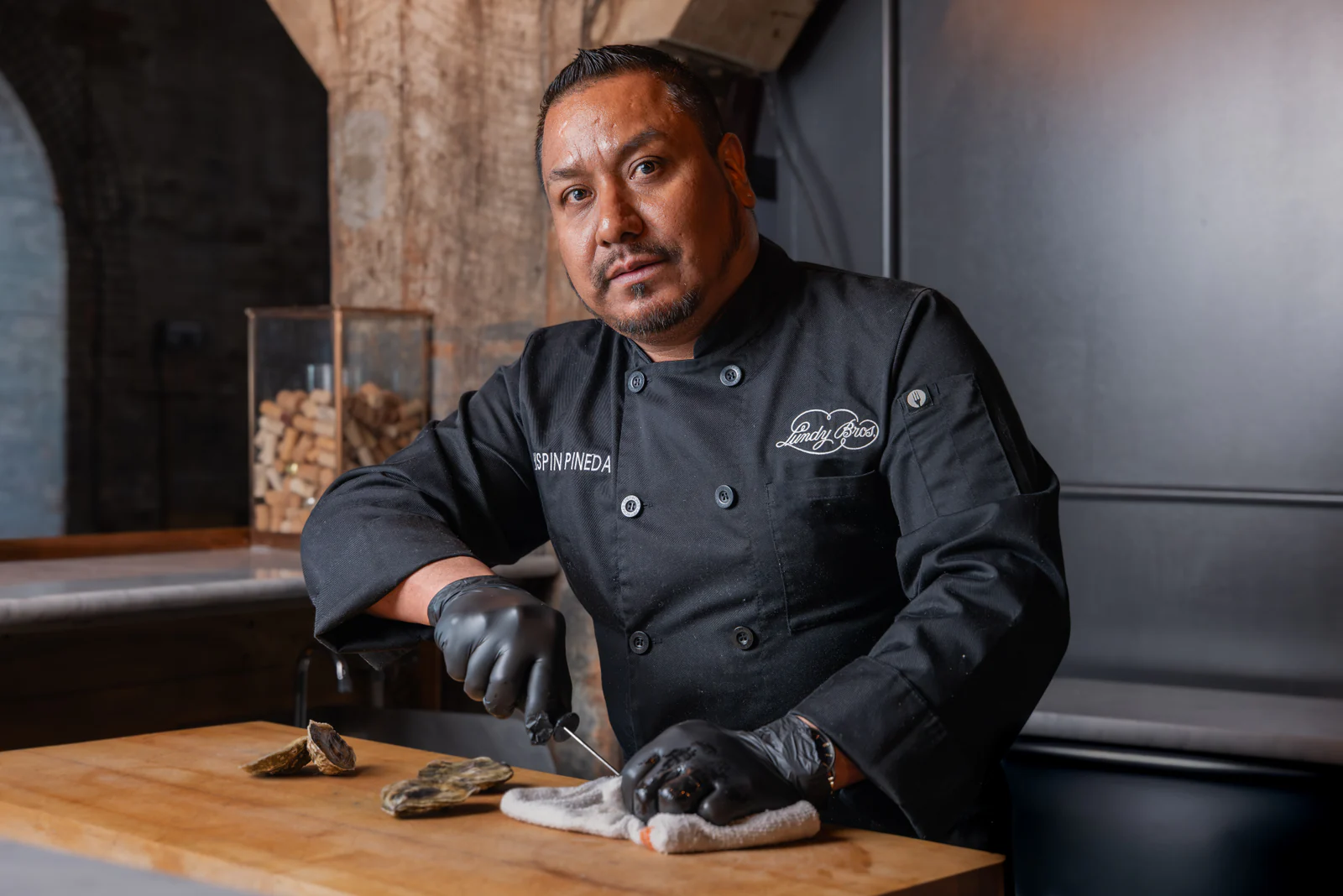 Chef portrait at the pass